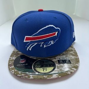 New Era Buffalo Bills Cap Hat 59Fifty Fitted Sz: 7 5/8 MLB (NWT)